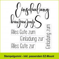Einladung Schule - Stempelgummi
